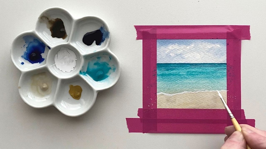 How to paint sea foam