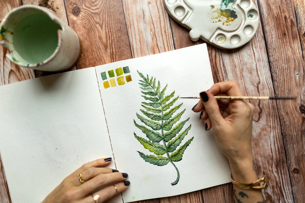 How to paint a fern