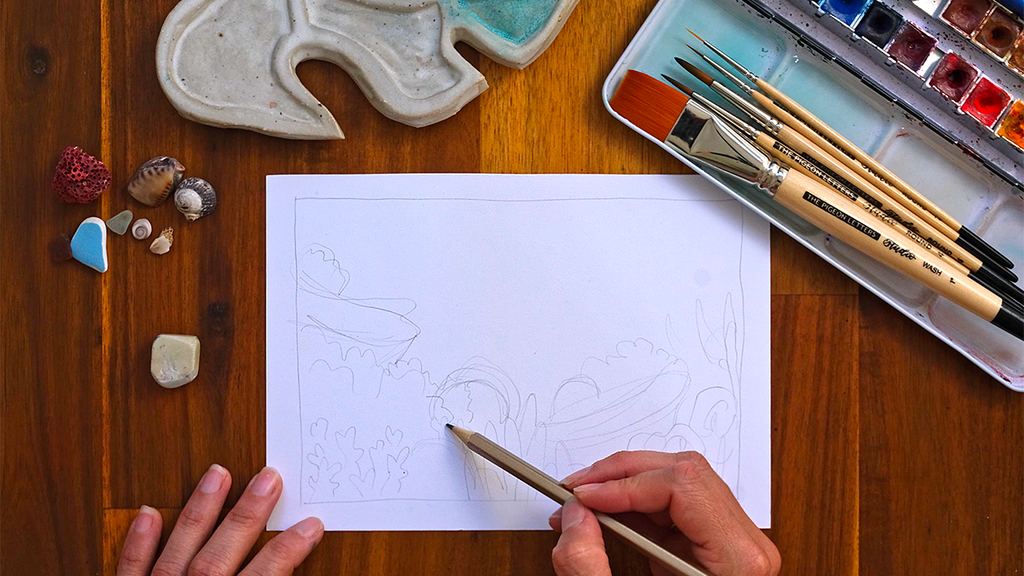How to sketch a coral reef