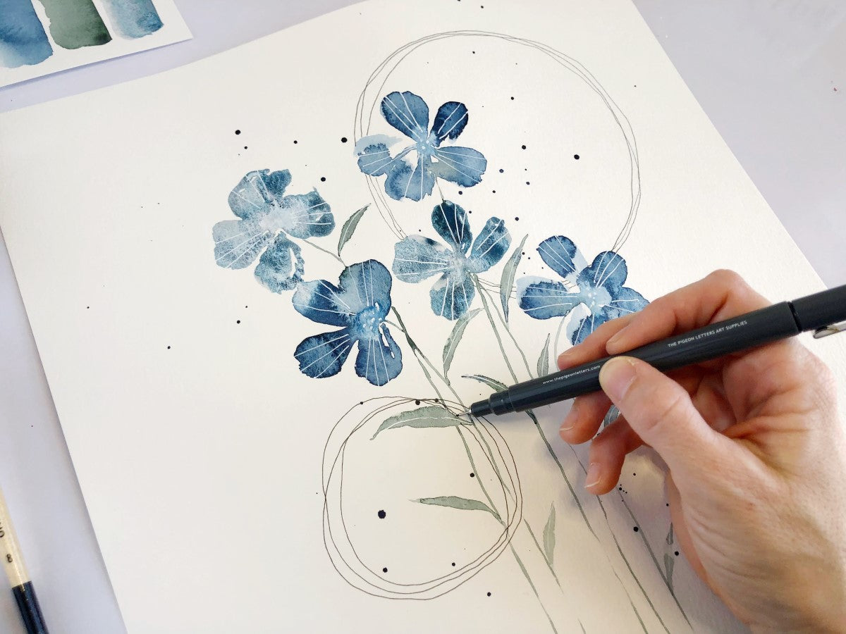 Loose Floral Abstract Watercolors