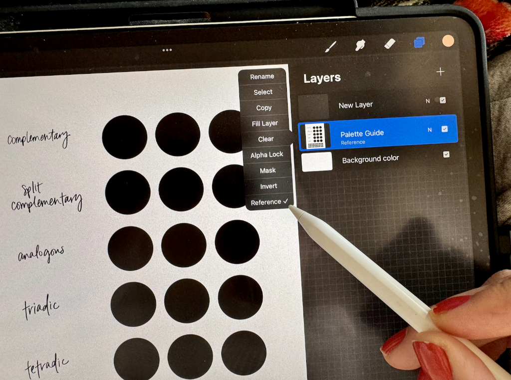 How to create color palettes in Procreate