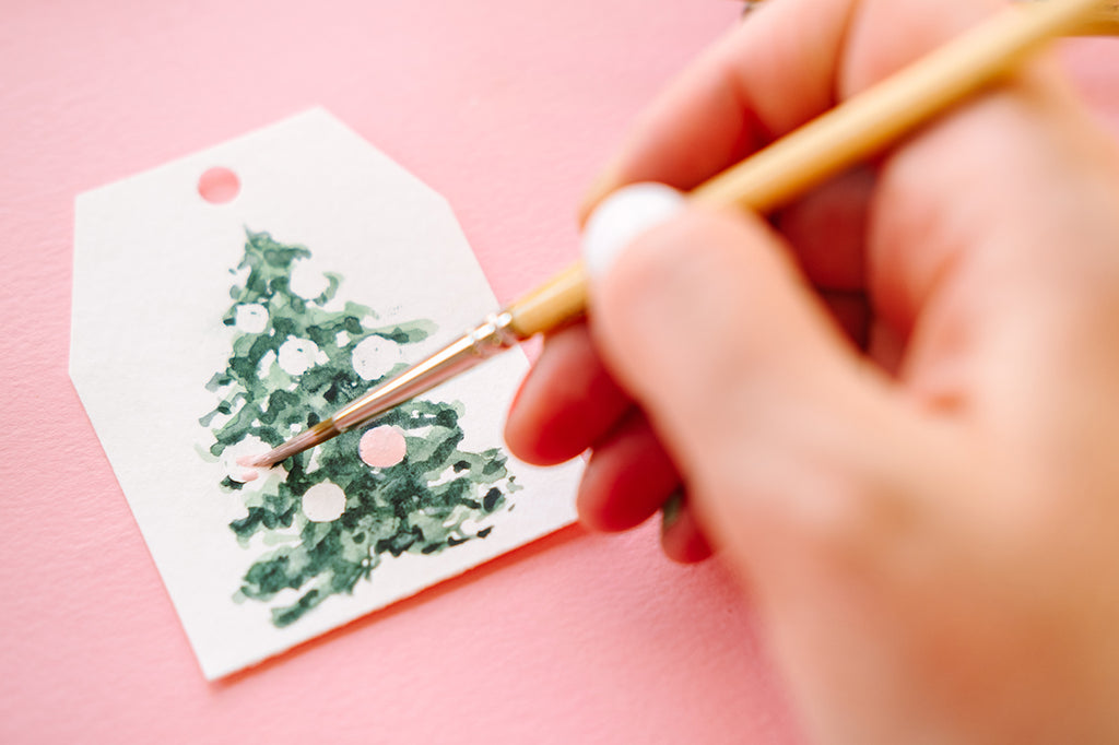 how to make a Christmas gift tag