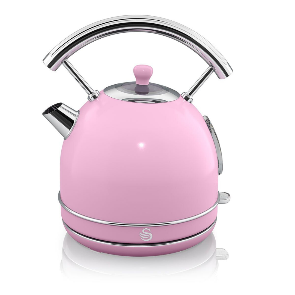 pink retro kettle