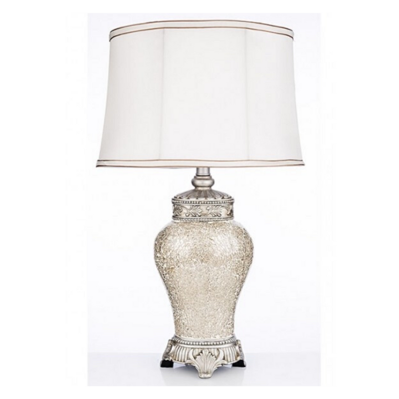 ivory crackle lamp