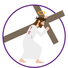 Quatrième mystère douloureux : le portement de croix