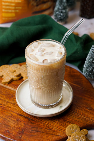 Iced Protein Gingerbread Oatmilk Chai: Starbucks Copycat by Prodough