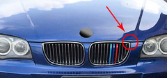 Calandre BMW série 1  E87 E81 A type = calandre pointue à l'angle