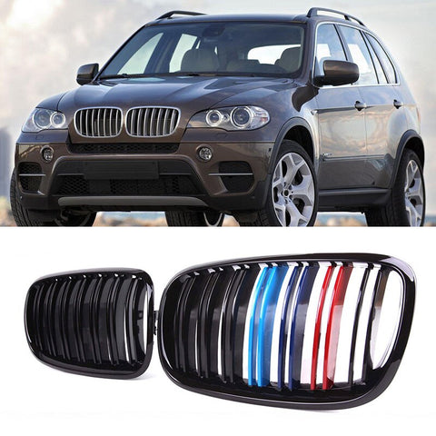 Griglia BMW X5 X6 E70 E71 E72 ( 2007-2014) Griglia carrozzeria M Power Style Kit doppia linea Paraurti automatico ABS