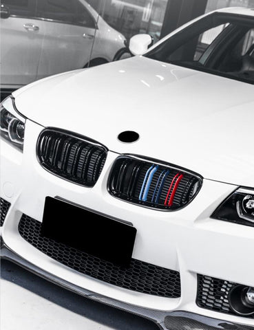 Calandre BMW Série 3 E90 E91 (2009-2012) Grille Carrosserie M Power German Style Auto ABS Pare-choc