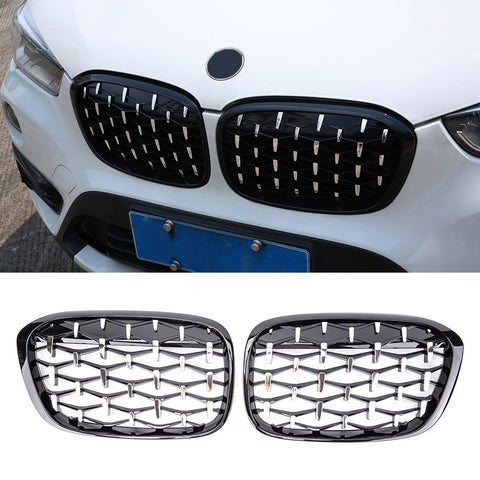 Grille BMW X1 F48 F49 2014-2019 Grille Auto Accessoires Diamant ABS Bumper - X1