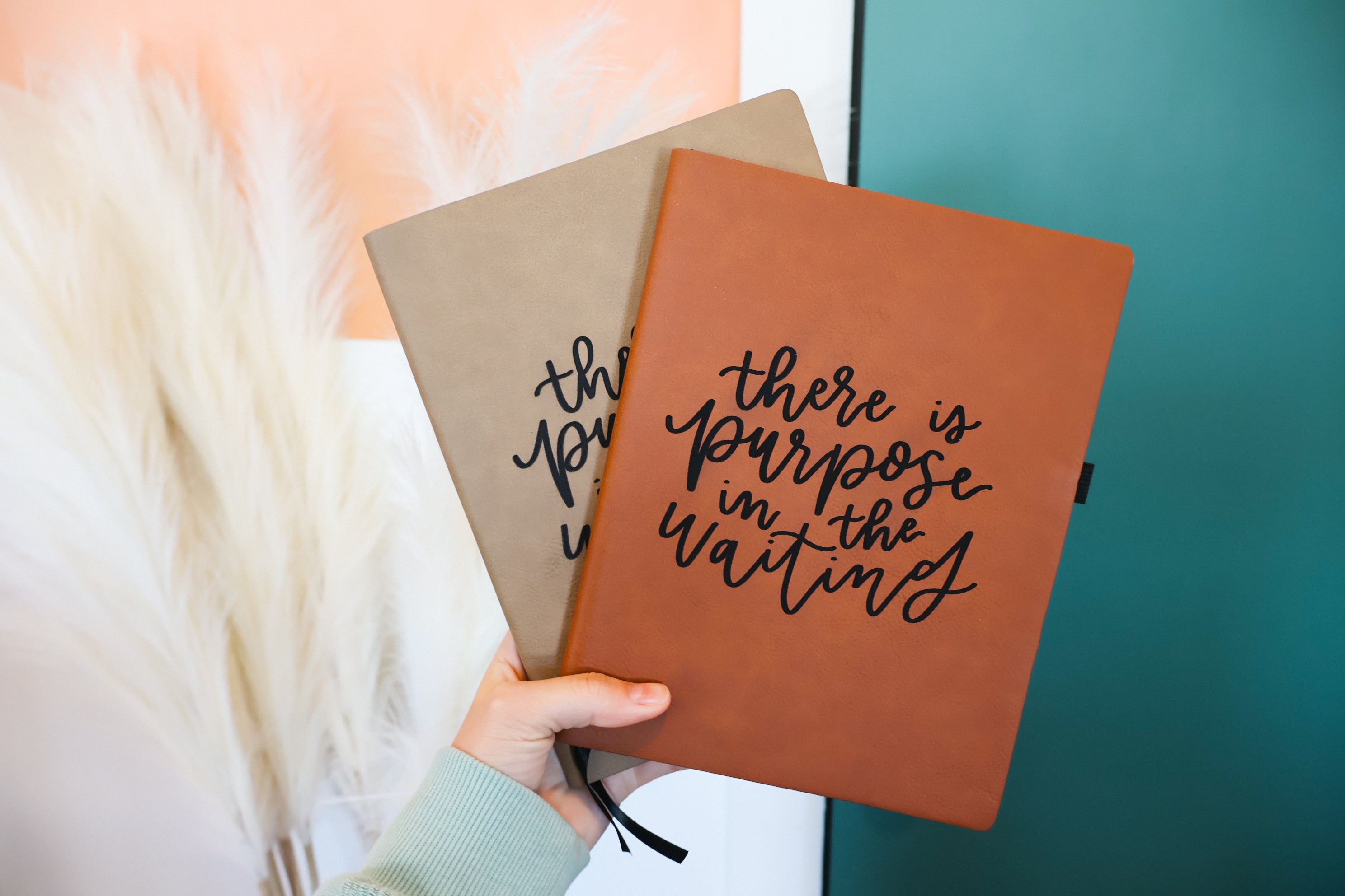 Purpose in the waiting | leather journal notebook