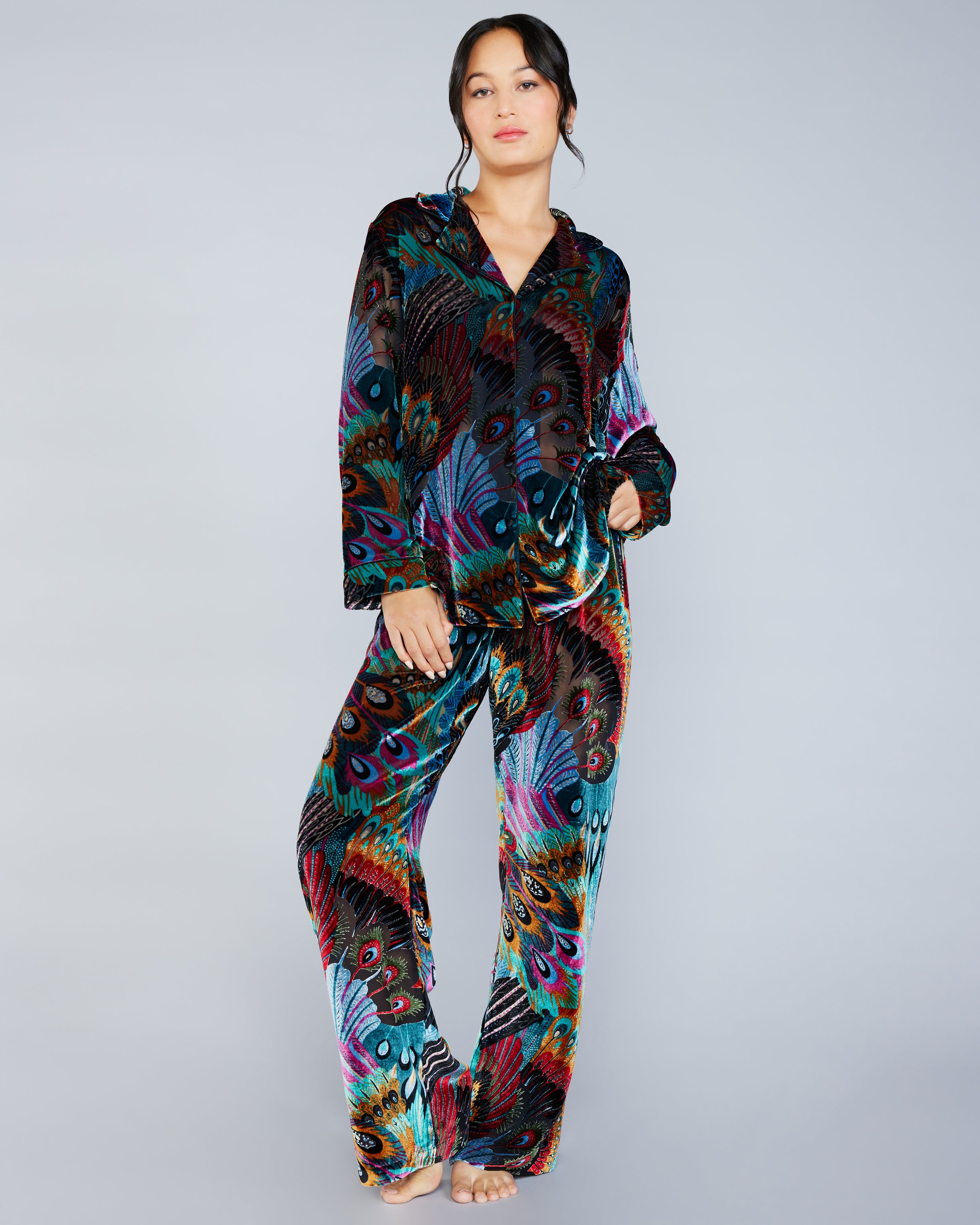 Realsilklife  Women's Velvet Silk Pajama Set