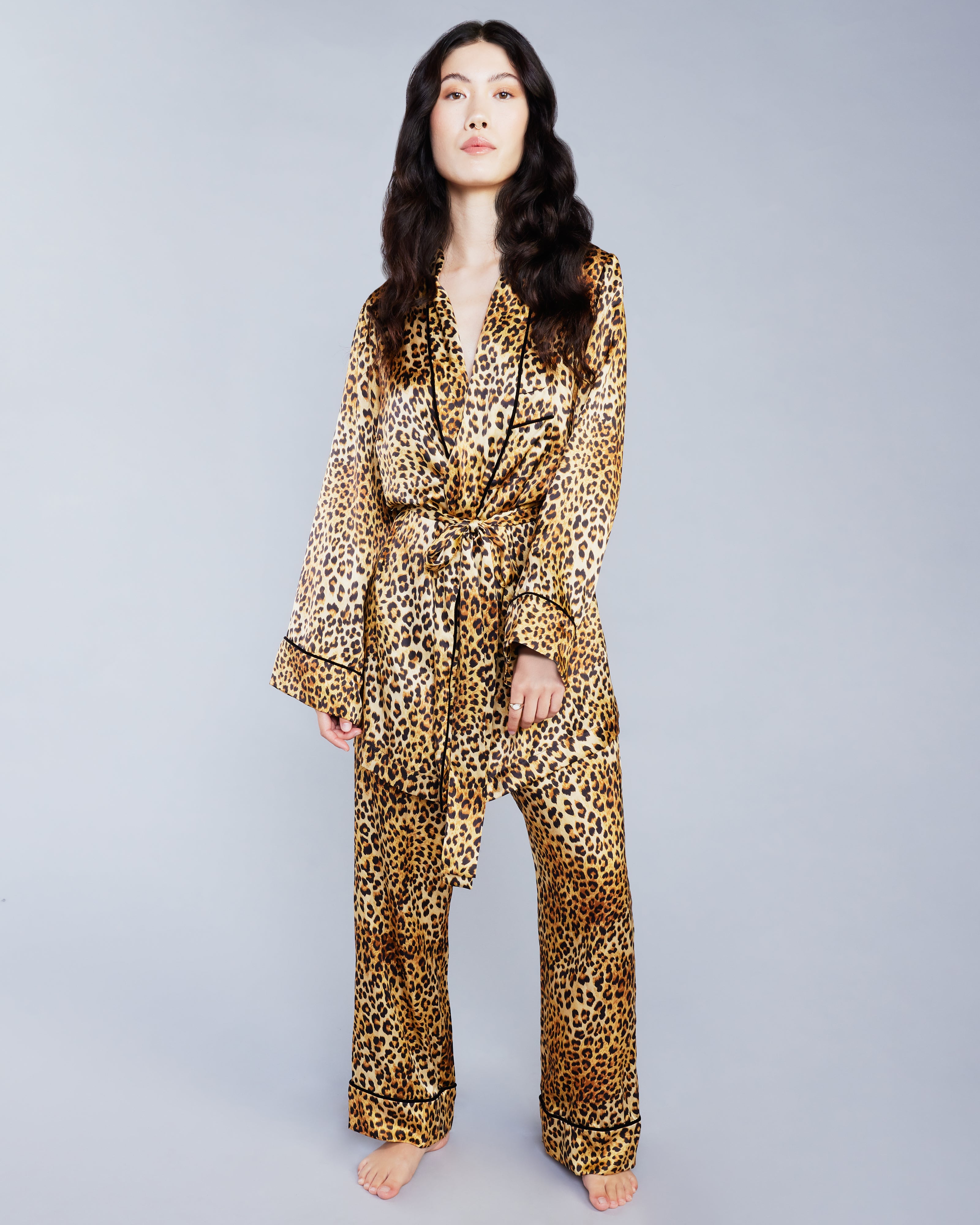 Gilda & Pearl  Golden Hollywood Silk Pajamas at Jane's Vanity