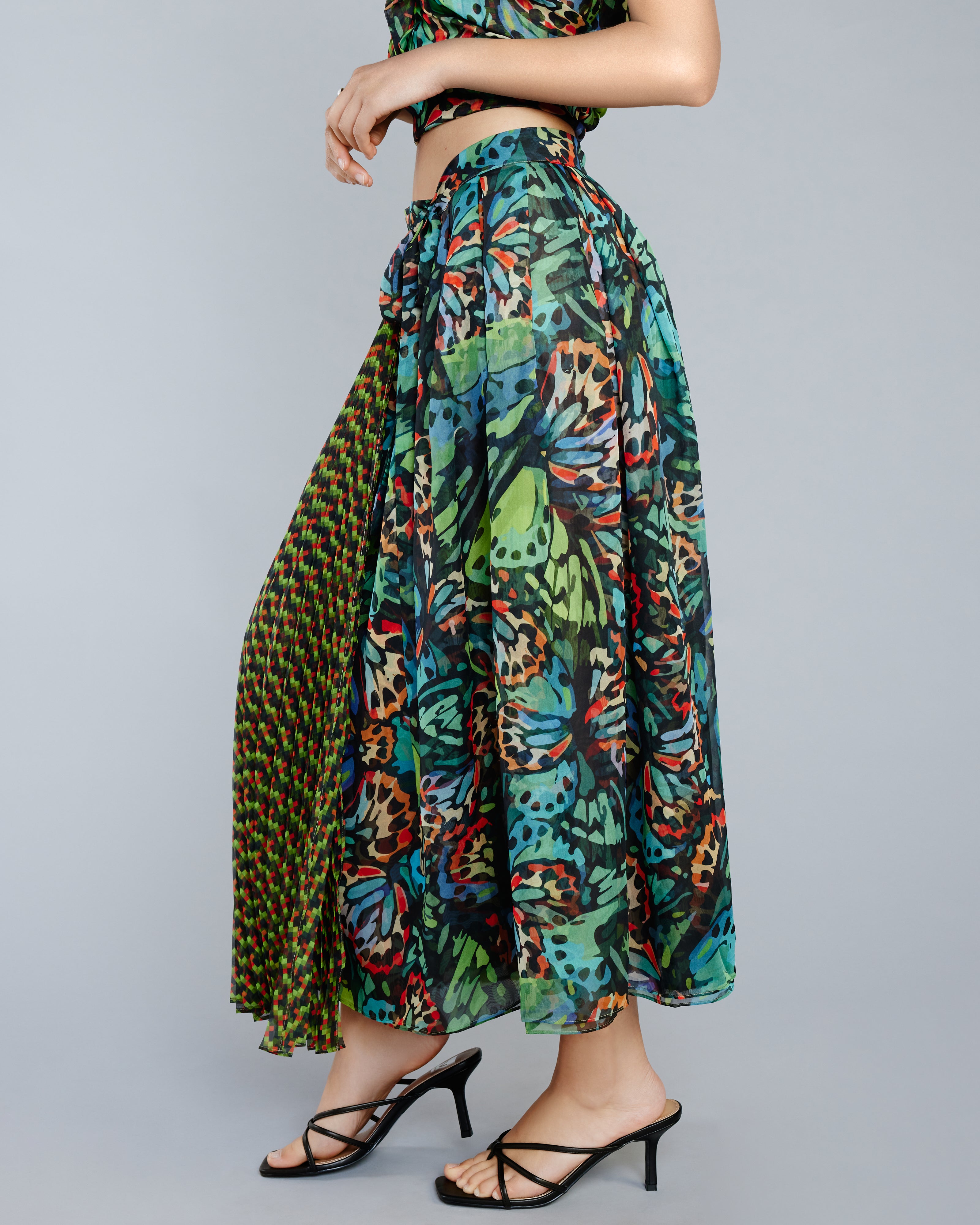 lancering invoer japon Zoelle | Malachite Butterfly Wrap Skirt at Jane's Vanity