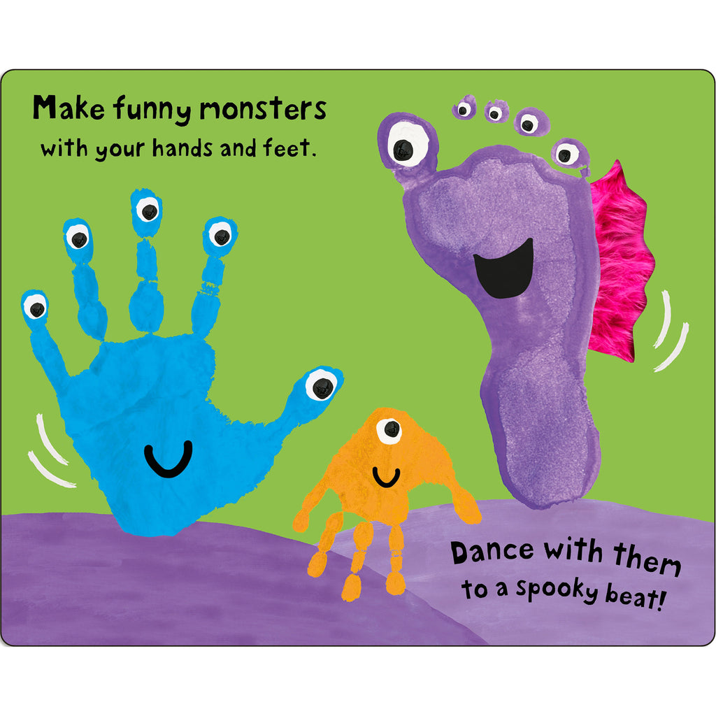 macmillan see touch feel halloween interactive baby toddler board book dance sample page
