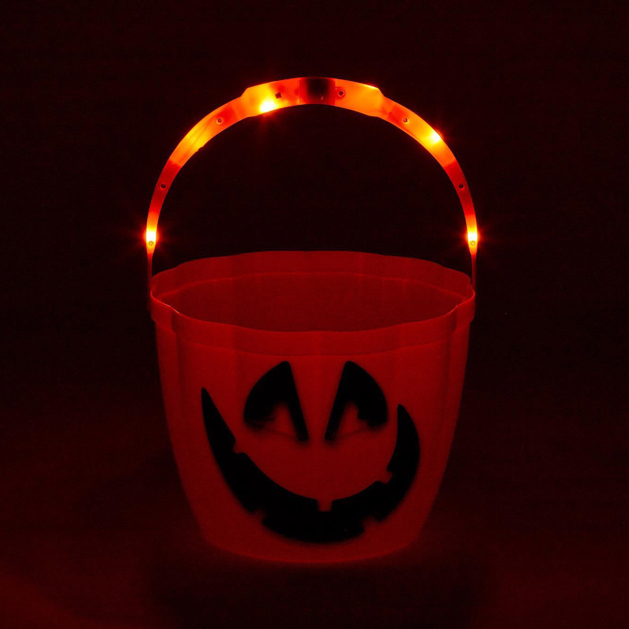 Jack-O-Lantern Candy Bucket with Light Up Handle | Halloween – Annie's Blue  Ribbon General Store