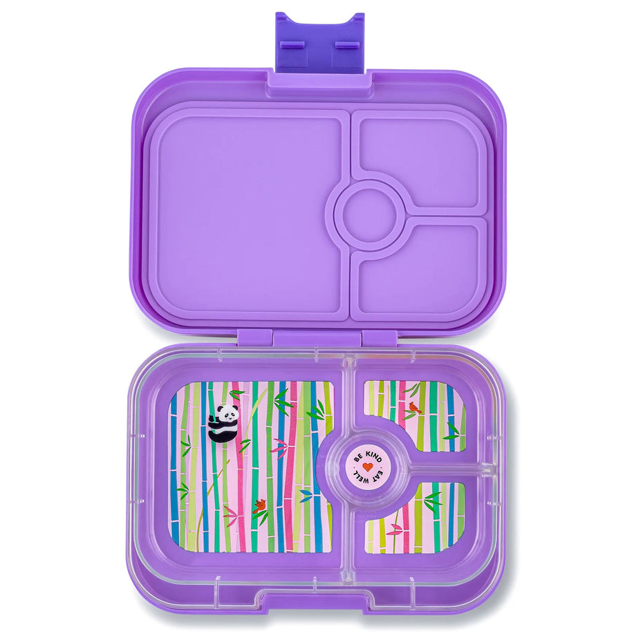 Wegrijden olie Oneerlijk Yumbox Panino 4 Compartment Lunchbox in Dreamy Purple Panda – Annie's Blue  Ribbon General Store