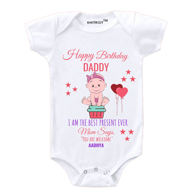 happy birthday daddy baby outfit