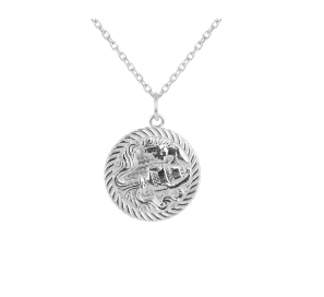 gemini necklace sterling silver