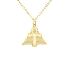 Ankh Pendant/Necklace in Solid Gold