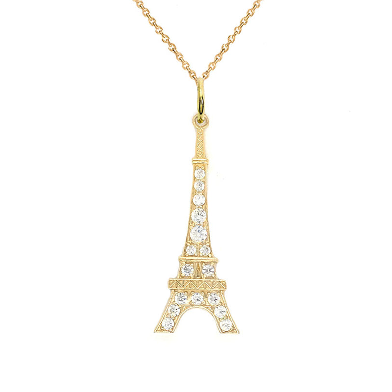 Paris Inspired Bridesmaid Gift Sterling Silver Eiffel Tower Necklace – Jen  Downey
