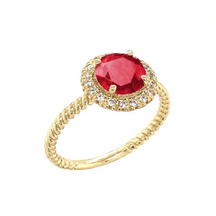 Ruby engagement ring