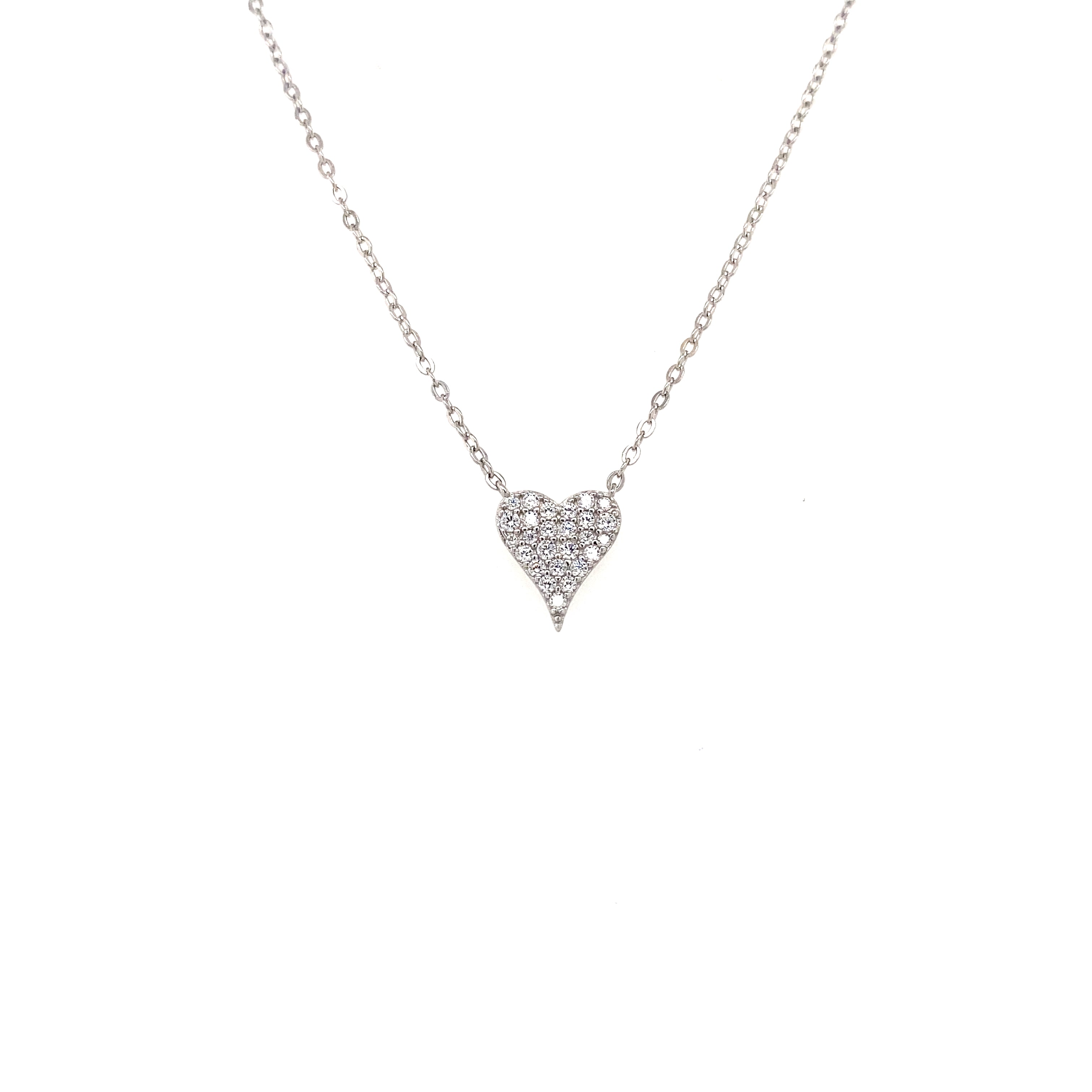 VALENTINE ZIRC HEART NECKLACE