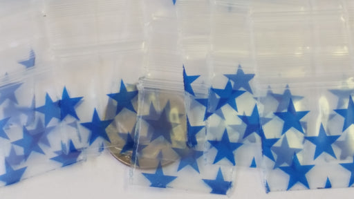5858 Little Baggies 100Pcs Blue Stars Design Ziplock Baggies Tiny  Resealable Plastic Bags 012 - AliExpress