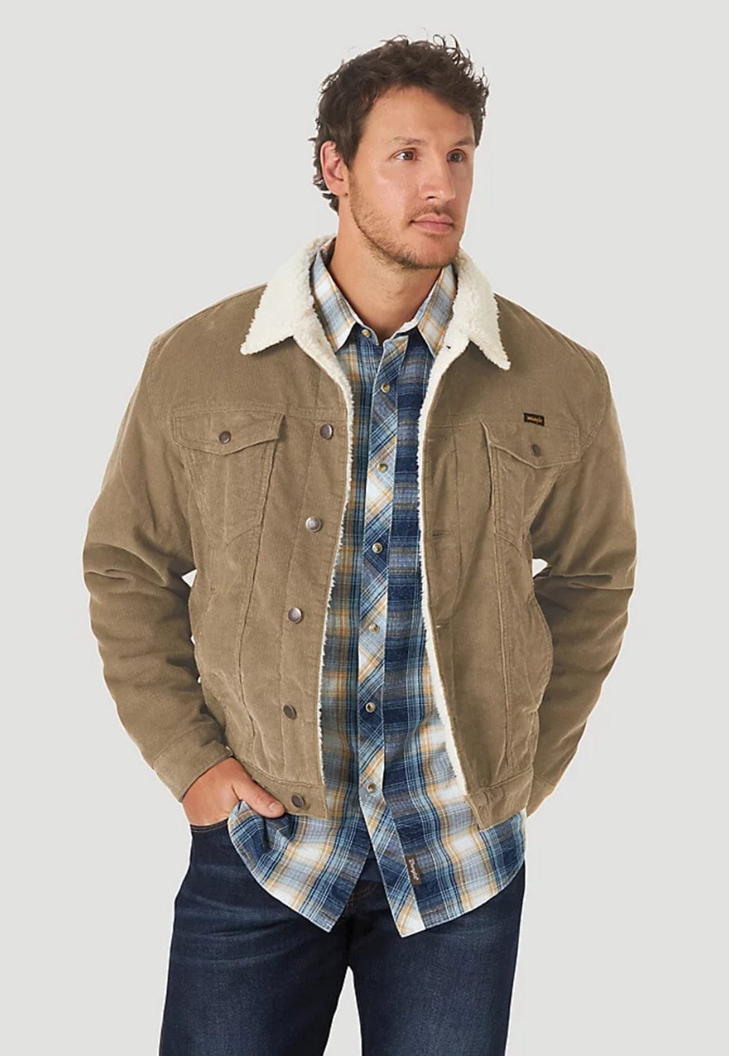 Wrangler Mens Corduroy Sherpa Lined Jacket - W. Titley & Co