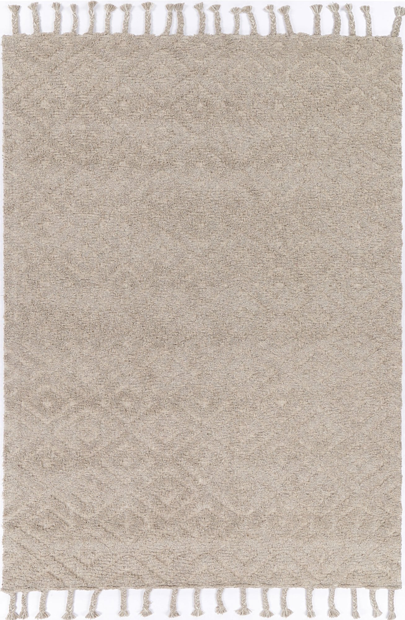 Tarin Plush Diamond Ash Rug - Rugs a Million product image