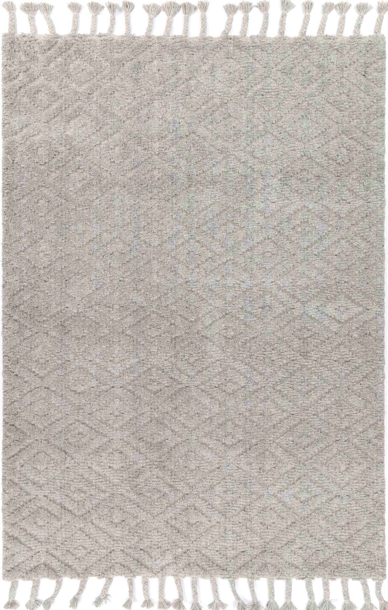 Tarin Plush Diamond Grey Rug - Rugs a Million product image