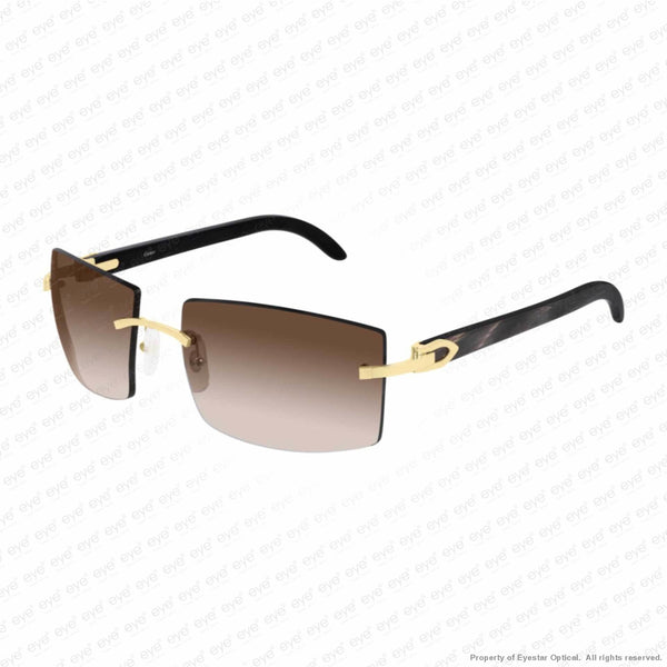 cartier sunglasses black and gold