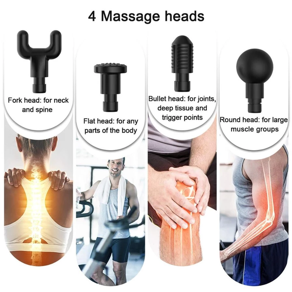 Z Smart Massage Gun | Portable 6 Heads LCD Massage Gun Percussion Prosage.....