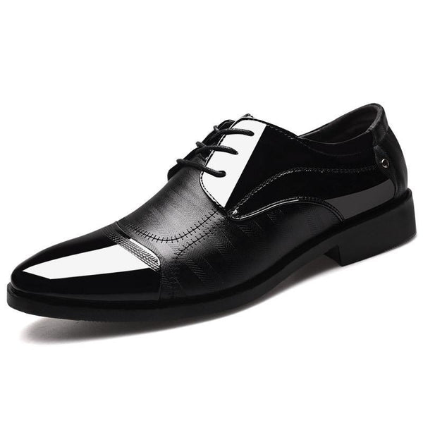 Men Classic Color Blocking Business Formal Dress Shoes – cooluweb