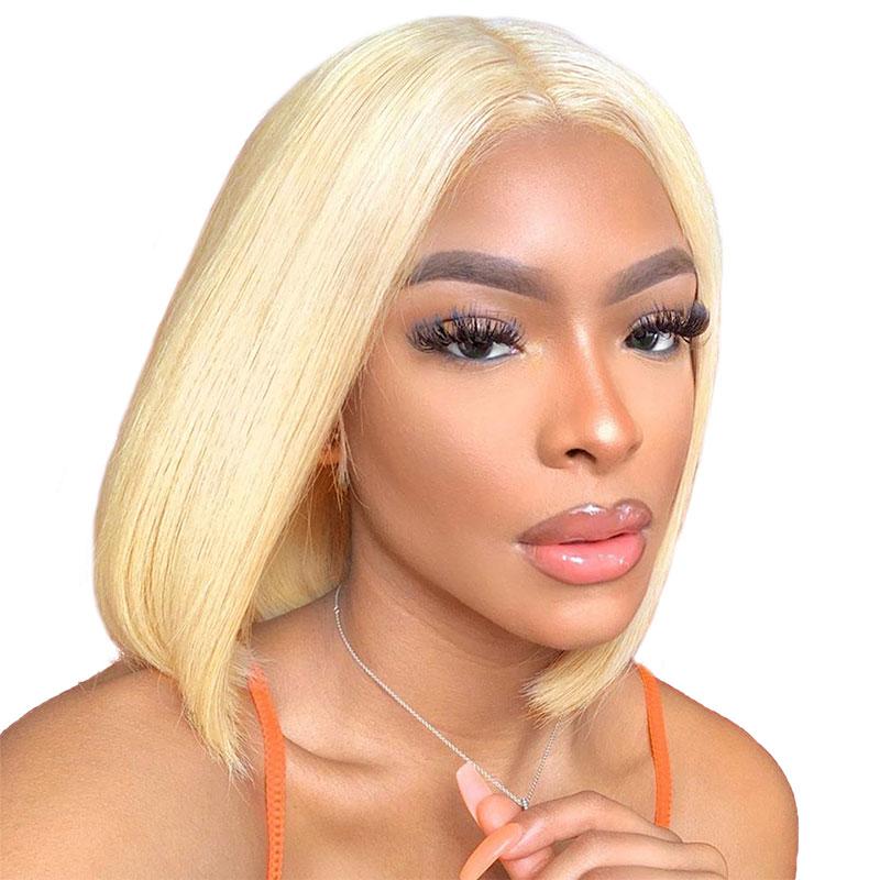 Ali Grace 613 Blonde Wigs Straight Human Hair Wigs Glueless 13x4 Lace Front Short Bob Wigs For Black Women Short Bob Wig AliGrace 