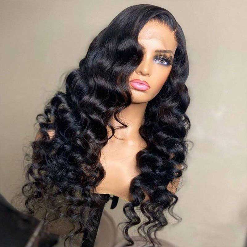 Ali Grace Pro Series 13X4 13x6 Transparent Lace Front Human Hair Wigs 200% Density Loose Wave Glueless Wigs Pre Plucked Natural Hairline 13x4 13x6 wig AliGrace 