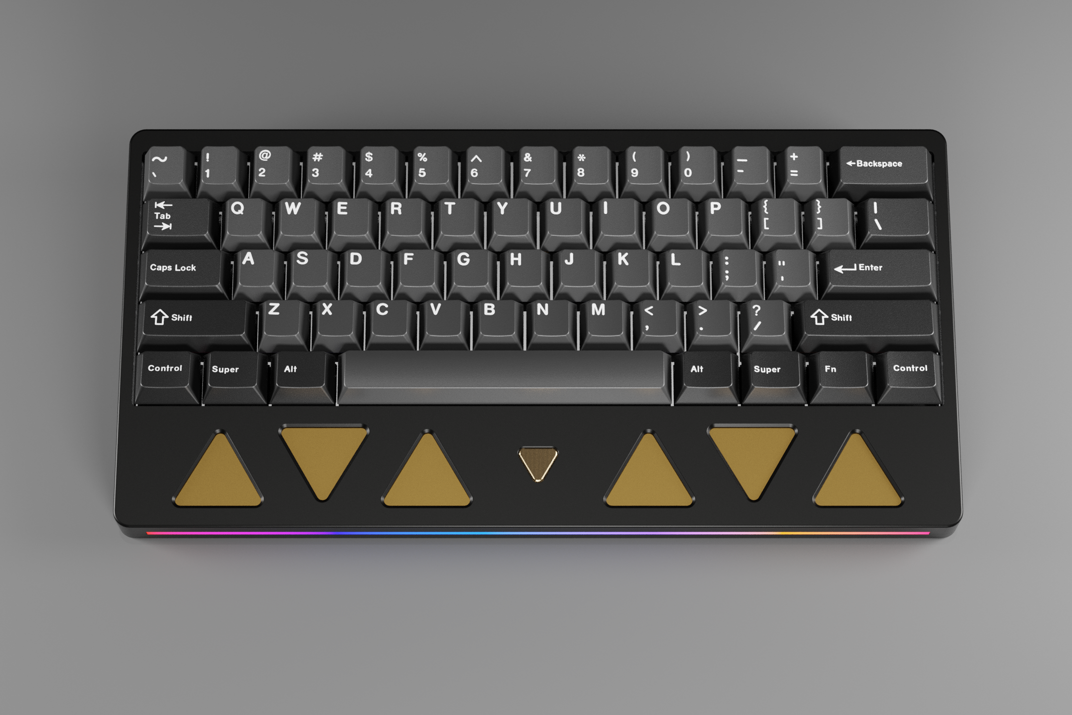 [Group-Buy] NotfromSam Trigon Anodized Edition Keyboard Kit Black / WKL