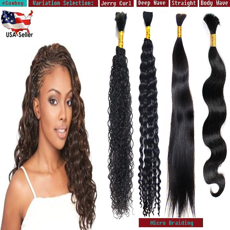 Ustar Deep Wave Brazilian Human Weave Hair 100% Unprocessed Virgin