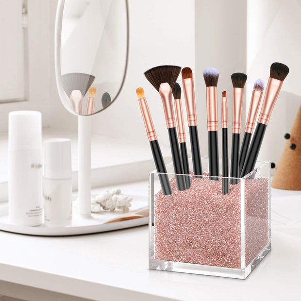 Bestope 18 Pcs Makeup Brushes Belly-Type Handle Series Professional Premium Synthetic Contour Blush Foundation Concealers Highlighter Eye Shadows