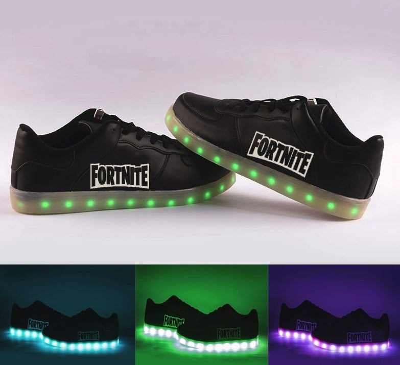 Fortnite Light Up Shoes Low Top Sneakers Light Up Shoes Flashing LED  Luminous Shoes Fortnite Gits | make you popular and striking