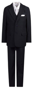Slim Fit Classic Suit with Neck Tie by Fouger USA