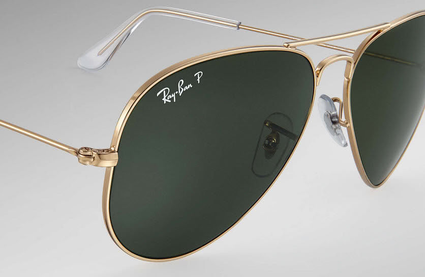 Ray Ban Aviator Gold Green Polarized 5ab51c