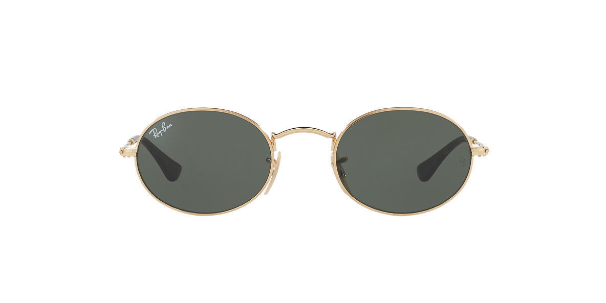 ray ban oval flat black