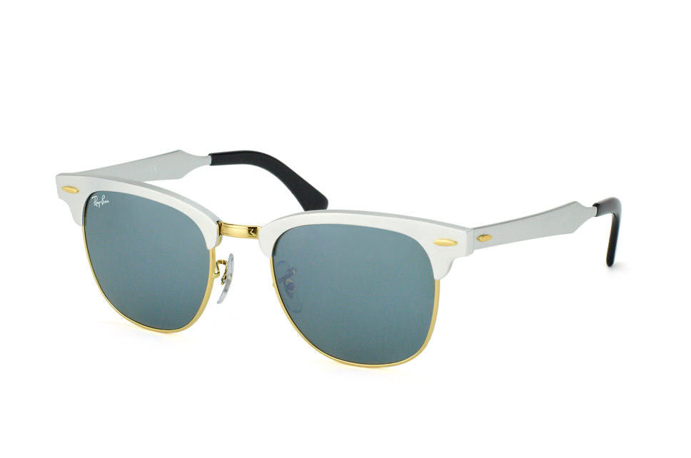 ray ban clubmaster silver gold