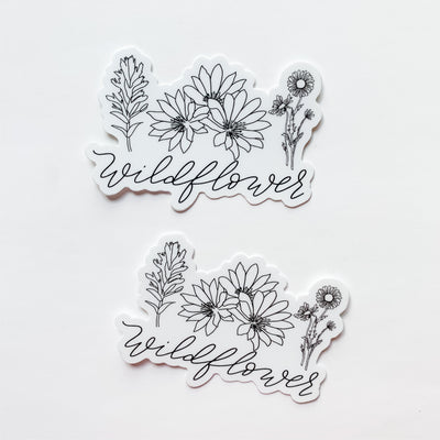 Will Hike For Wildflowers Sticker Decal – Wildflower Paper Company