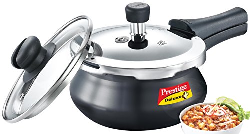 Deluxe Duo Plus Pressure Cooker, 2 Litre, Black