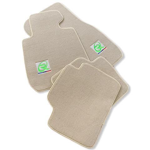 Beige Floor Mats For BMW 2 Series F22 Brand Tailored Set Perfect Fit Green