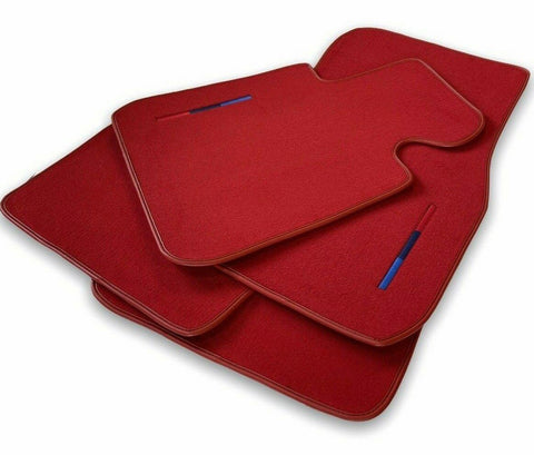 Red Mats For BMW 1 Series E88 Convertible With M Package