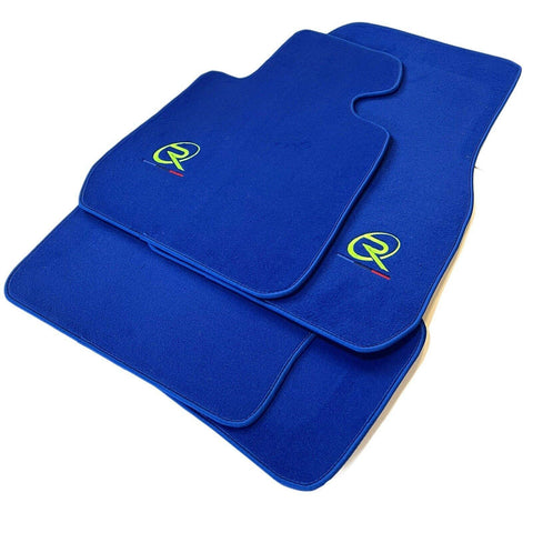 Blue Floor Mats For BMW M3 Series F80 Tailored Set Perfect Fit