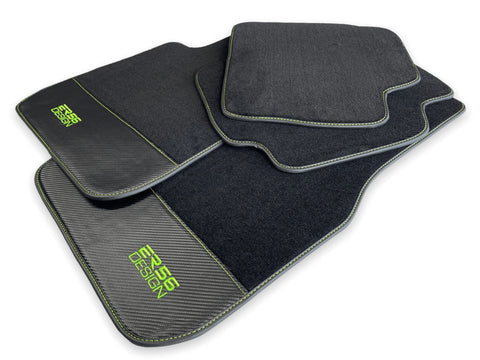 Floor Mats For BMW 4 Series G26 Gran Coupe Carbon Leather Er56 Design